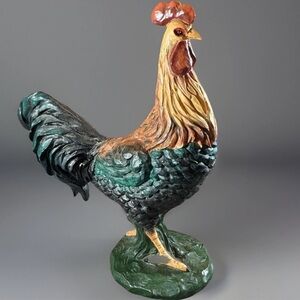 ROOSTER Figurine 1996 WARREN KIMBLE 8" Plaster Sculpture Enesco RARE #2722